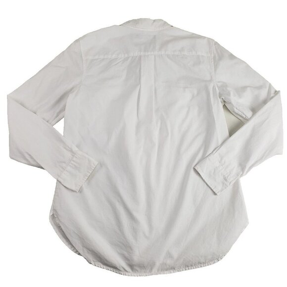 LAUREN RALPH LAUREN Military Style Shirt Womens Medium White Button Up Patches - Picture 6 of 10